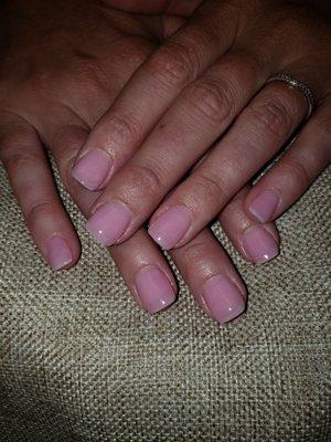 Natural dip nails