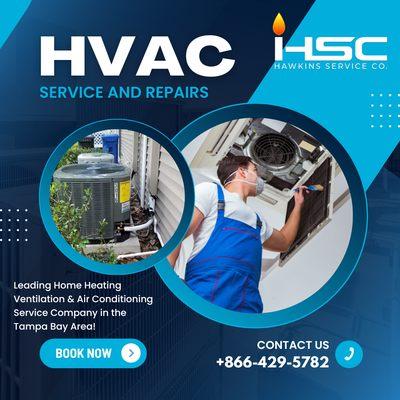 HVAC service and repairs! Schedule your free estimate today!