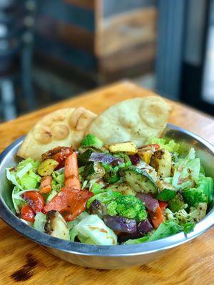 Delicious roasted veggie salad!