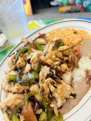 Chicken fajitas