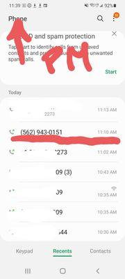 Gad office number, my call log. No call back, i hope one day they start taking each customer seriously as each issue is different.