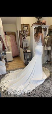 After alterations are done, a gown should fit perfectly.