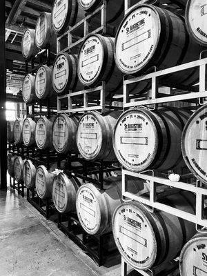 Bourbon Barrels.