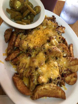 Loaded potato wedges