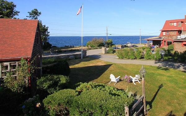 The Seaward is next to the ocean with nice views of Rockport Harbor.