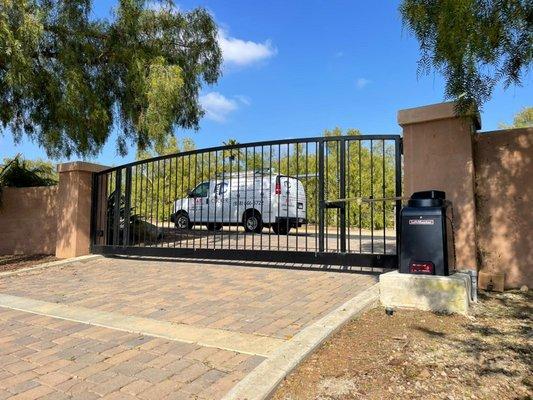 Custom Iron Gate and Motor