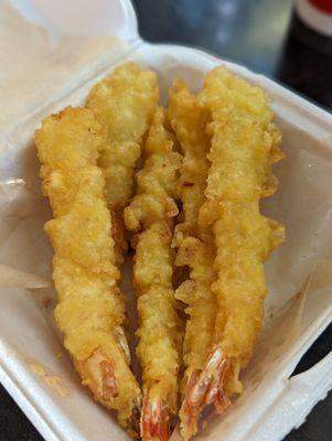 Shrimp tempura side