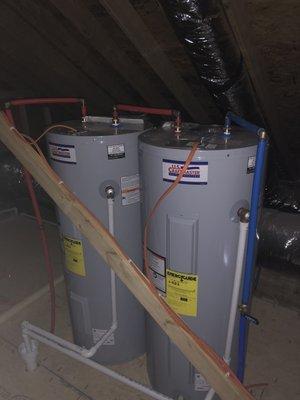 Duel 50gallon water heater conversion needed to fill that garden tub in your master bathroom!