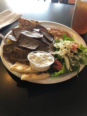 Gyro Plate large - looks better than their advertisements