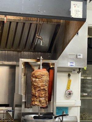 Gyros made fresh from the spit