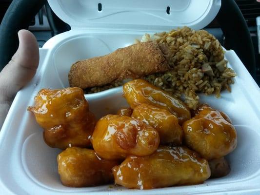 Honey Chicken lunch special only $4.55