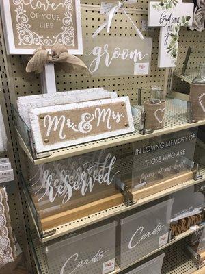 Wedding signage