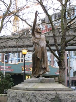 Chief Seattle, welcoming visitors