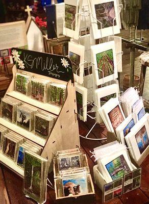 Cards and card packs from renown, local artist Kimberly Miller!