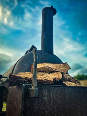 True wood fired smoker