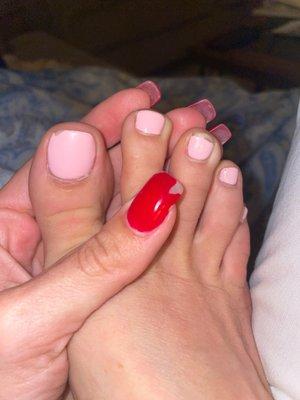 Manicure and pedicure