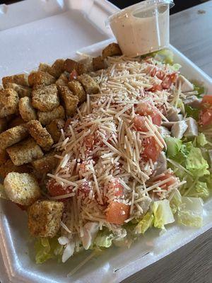 Chicken Caesar salad