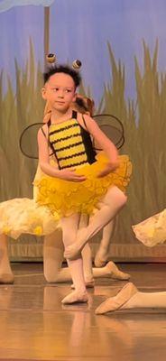 Cutest bumblebee in the hive, another great shot from her very first recital!