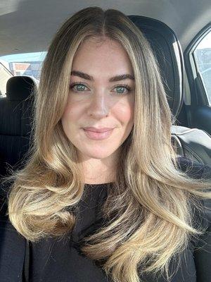 After: Natural Muted Blonde Balayage