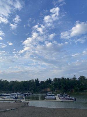 Marina view from outdoor patio