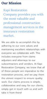 Kapi Restoration Company