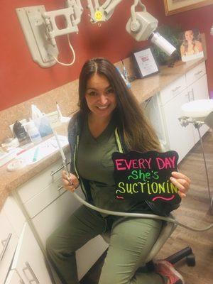 Our amazing dental assistant Eileen