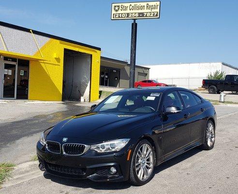 Helping our commercial client BMW of San Antonio keep their inventory looking sharp