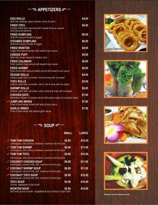 New menu