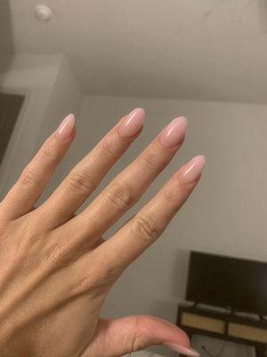 SNS (dip) manicure using their ombré option