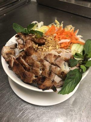 Bun Thit Nuong (grilled pork  Over Vermicelli)