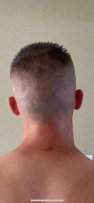 This is by no means a good fade.