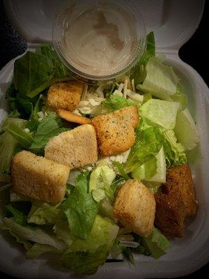 Takeout: Side Caesar Salad