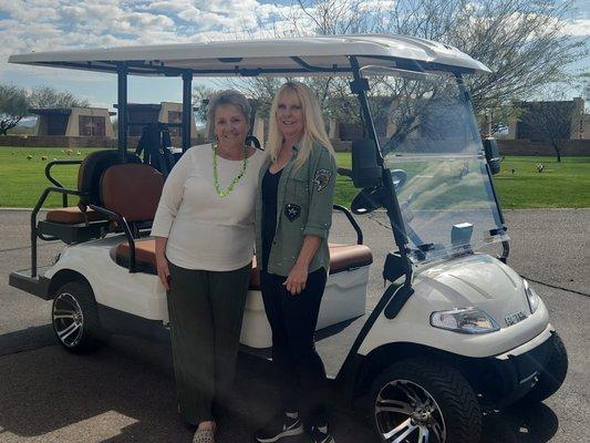 Thank you Dina at Holy Redeemer Cemetery for purchasing a brand new Aetric Golf Cart.