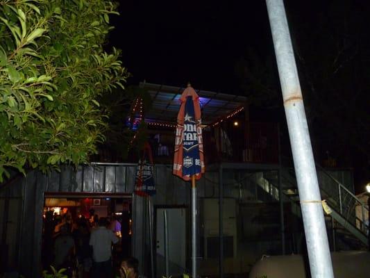 View of the VIP area on top of the icehouse.