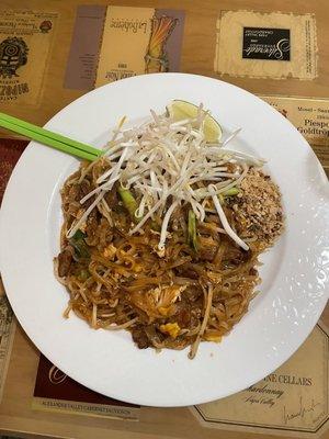 Pad Thai with Beef