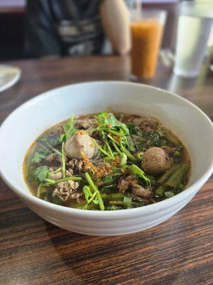 Thai boat noodles beef