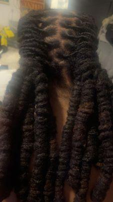 Loc retwist & style