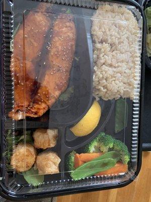 Salmon Teriyaki lunch box