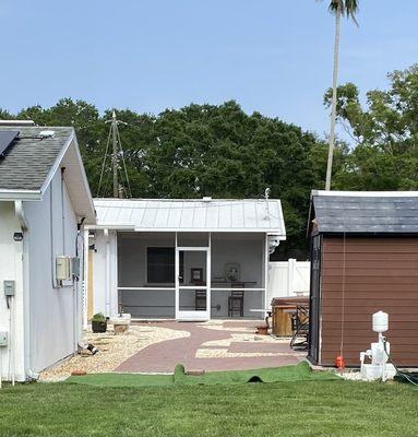 Before- view from backyard toward house