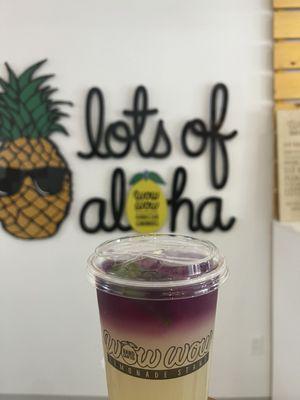 Butterfly pea flower lemonade (24oz - med)