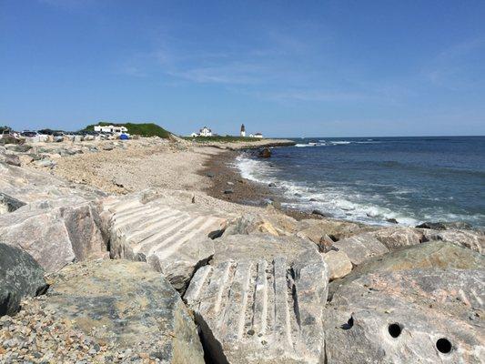 Looking towards the lighthouse