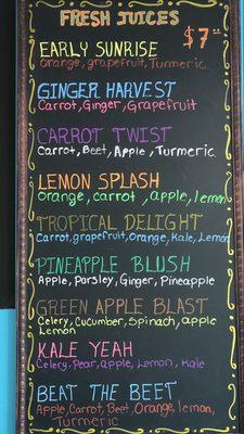 Juice combinations- super tasty and healthy at the same time.