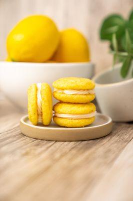 The Lemon Sandwich Cookie Has A Nice Balance Between The Soft Lemon Center & A Crips Outter Crunch.