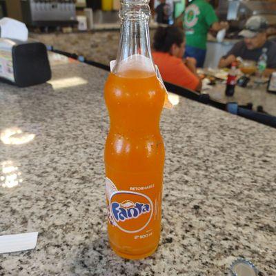 Mexican fanta orange soda, awesome.