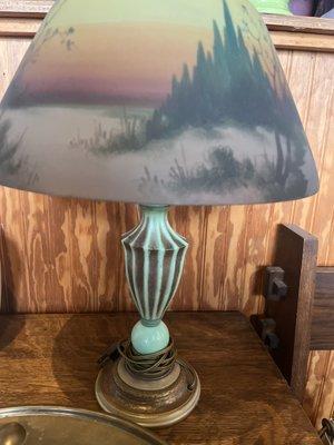 Beautiful hand painted light shade