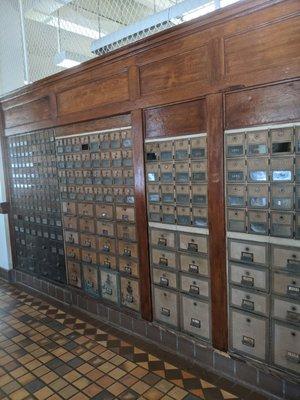 Original brass post boxes