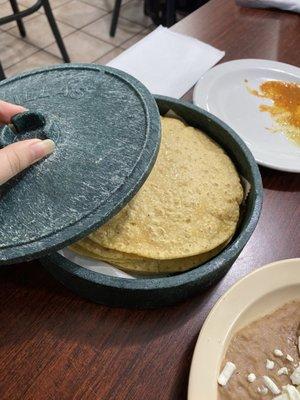 Homemade tortillas