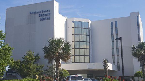 The outside of Virginia Beach Resort Hotel