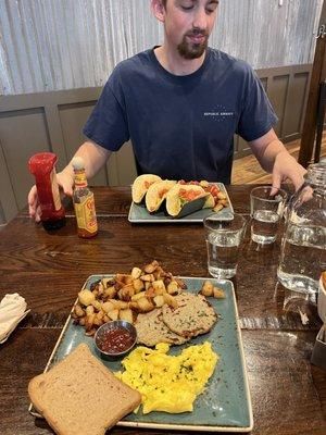 Breakfast Tacos + Classic Plate