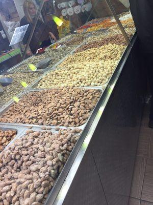 Nice display of roasted nuts